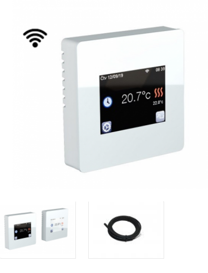 Termostat TFT WiFi biely